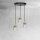 Suspension 3 flammes réglable laiton fer verre Ø 45 cm