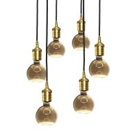 Lampe à suspendre noire pour 6x E27 Ø 40 cm...