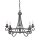 Lustre CAMELOT 4 Noir 4xE14 &Oslash;58cm raccourcissable Lampe