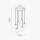 Lampe à suspendre verre laiton fer 48,5 cm 6x E27 blanc noir
