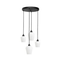 Lampe à suspendre ronde D : 49,5 cm verre laiton...