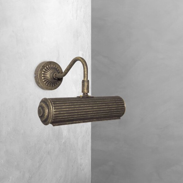 Lampe à tableau laiton L : 21,5 cm orientable en bronze E14