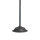 Lampadaire petit 130 cm E27 laiton verre rustique