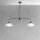 Plafonnier 2 flammes laiton verre H : max. 89,5 cm E27