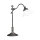 Lampe de bureau 40 cm laiton verre rustique réglable