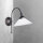 Applique murale en bronze mat blanc E14 verre laiton orientable