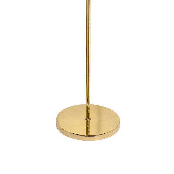 Lampadaire tissu laiton 161,5 cm E27 bleu salon