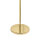 Lampadaire laiton tissu bleu 3-flamme 153,5 cm petit