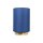Lampe de table Abat-jour tissu H : 24 cm Bleu laiton massif E27