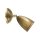 Spot lampe murale E27 laiton en bronze clair brillant
