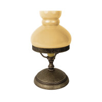 Lampe de table verre laiton 23,5 cm en bronze...