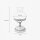 Lampe de table vert bronze antique H : 23,5 cm petit verre laiton E14