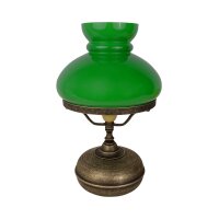 Lampe de table verre laiton H : 36,5 cm E27 en bronze...