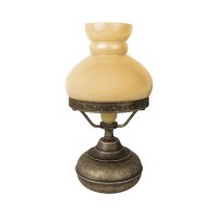 Lampe de table 24,5cm Art Nouveau verre laiton E14