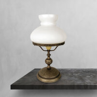 Lampe de table Art Nouveau 39 cm verre laiton en bronze...