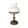 Lampe de table Art Nouveau 39 cm verre laiton en bronze blanc antique