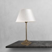 Lampe de table Rustique 43,5 cm laiton tissu E14 ELENA