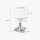 Lampe de table en bronze clair blanc E14 20,5 cm laiton tissu