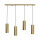 Suspension laiton L : 90cm H : max. 110cm réglable 4x E27