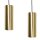 Suspension laiton L : 90cm H : max. 110cm réglable 4x E27