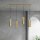 Suspension laiton L : 90cm H : max. 110cm réglable 4x E27