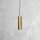 Suspension Cylindre Ø 8,5 cm laiton massif E27
