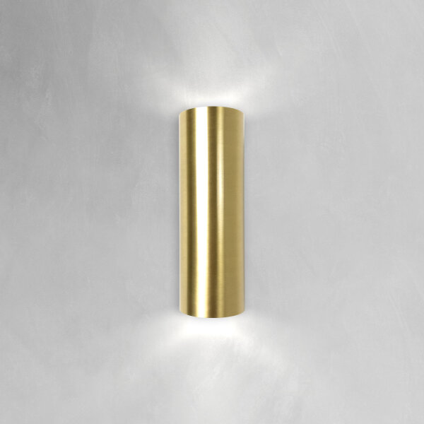 Applique murale laiton H : 27 cm Up Down 2 flammes en bronze