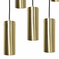Suspension laiton L : 80 cm en bronze clair 6x E27 massif