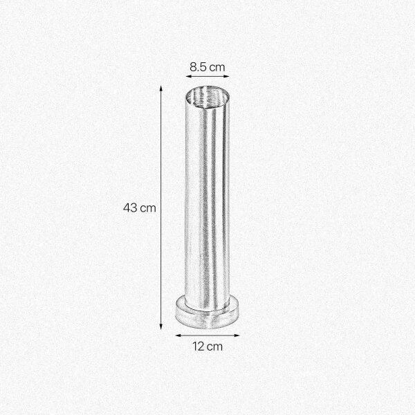 Lampe de table laiton H : 43 cm Ø 8,5 cm étroit massif E27
