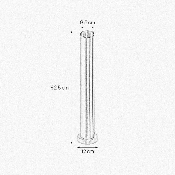 Lampe de table laiton massif 62,5 cm de haut Ø 8,5 cm étroit E27