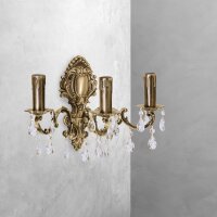 Applique murale en bronze clair 3-flamme E14 laiton art...