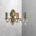 Applique murale en bronze clair 3-flamme E14 laiton art nouveau