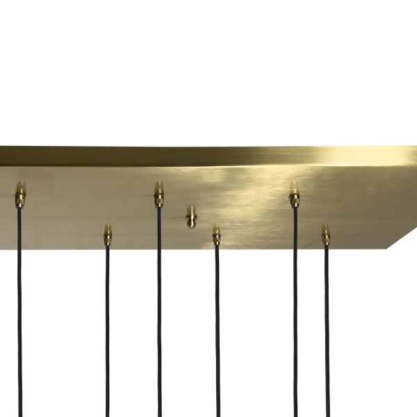 Suspension laiton massif L : 80 cm en bronze clair 6x E27