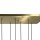 Suspension laiton massif L : 80 cm en bronze clair 6x E27