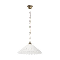 Lampe &agrave; suspendre c&eacute;ramique laiton &Oslash;...