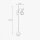 Lampadaire céramique laiton 130 cm en bronze antique blanc E27