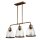 Suspension BABKA laiton 3-flmg &agrave; raccourcir Lampe