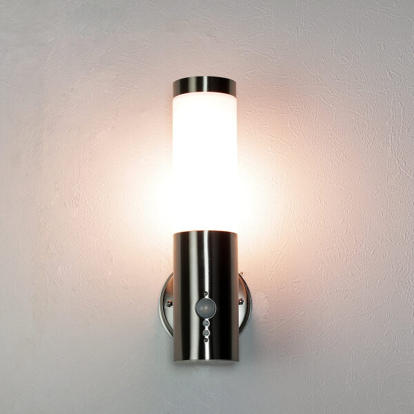 Lampe dextérieur avec capteur de mouvement Acier inoxydable IP44