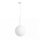 Lampe à suspendre blanche Abat-jour sphérique E27 verre métal anti-éblouissement