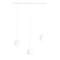 Suspension longue Blanc Métal 80 cm E14 faible...
