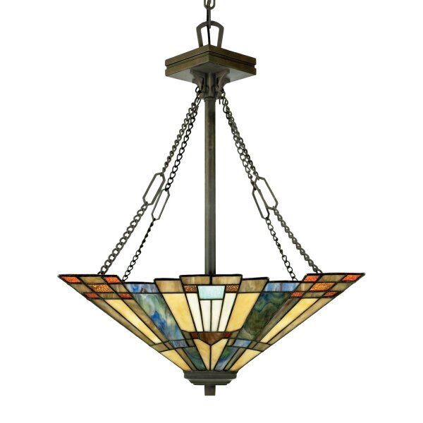 Elégant Tiffany Suspension verre coloré peut être raccourci