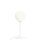 Lampe de table anti-&eacute;blouissement verre m&eacute;tal blanc E14 &Oslash;14 cm sph&egrave;re