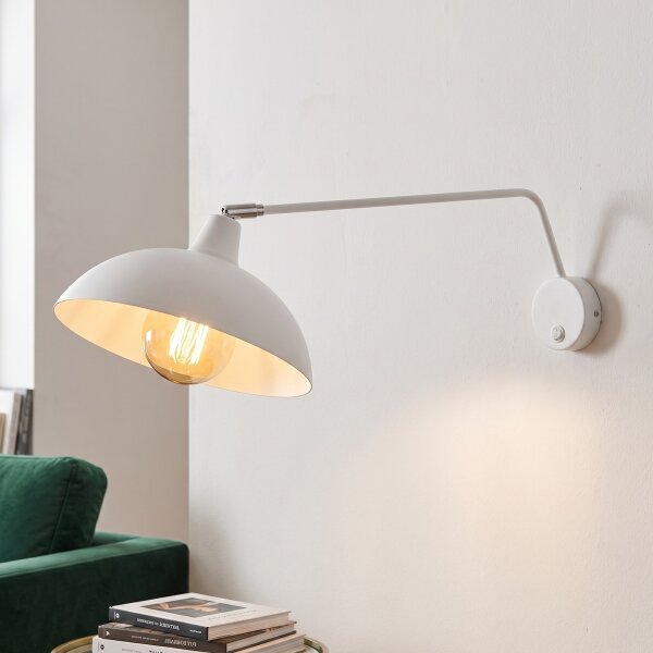 Applique flexible Blanc Métal P:60 cm E27 Loft