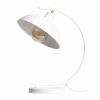 Lampe de table flexible Blanc Métal E27 40 cm Loft...