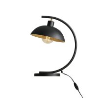 Lampe de table ajustable M&eacute;tal noir E27 hauteur 40 cm