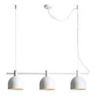 Suspension Blanc Métal E27 Métal 83 cm 3...