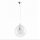 Suspension E27 en or clair boule de verre 30 cm rond