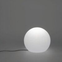 Boule de jardin avec câble Connecteur Blanc IP65...