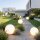 Boule de jardin avec câble Connecteur Blanc IP65 incl. E27 LED Ø 30 cm
