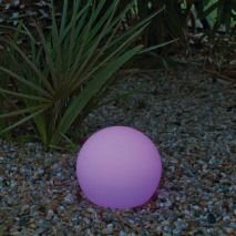 Lampe dextérieur à LED Télécommande solaire Ø 60 cm IP65 Boule